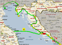 Notre itinéraire en Croatie