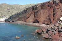 Santorin - la plage rouge