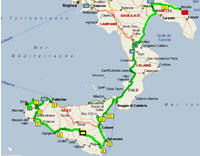 Notre itinéraire en Sicile